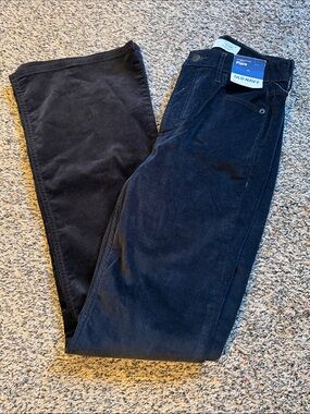 Old Navy Black Flare Corduroy Pants